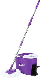 Fabuloso Spin Mop and Bucket Set, Adjustable Pole