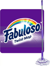 Fabuloso Self-Wringing Twist Mop, 53 Inch | Removable washable head, non-scratch scrubber strip, ideal for hardwood tile and vinyl floors