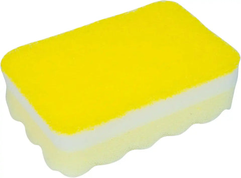 Fabuloso Scratch-Free Kitchen Dish Sponges, Rainbow, 12 Count Pack | Reversible pad and sponge combo, safe on nonstick cookware, ideal for everyday cleanup