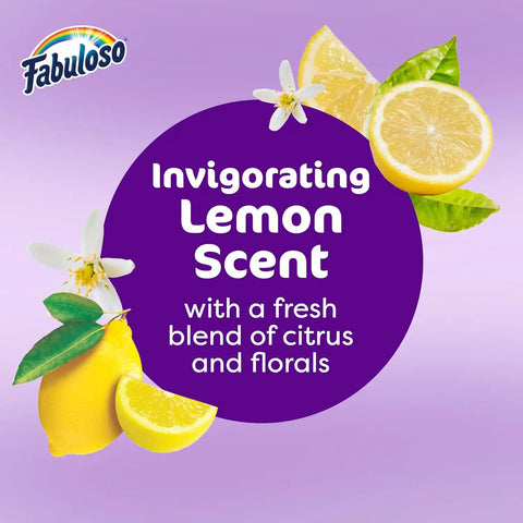 Fabuloso Multi-Purpose Cleaner 2X Concentrated, Refreshing Lemon- 56 fl oz(Pack of 6)