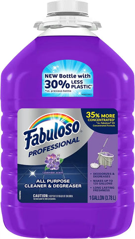 Fabuloso Professional All Purpose Cleaner & Degreaser - Lavender, 1 Gallon (Pack of 2)