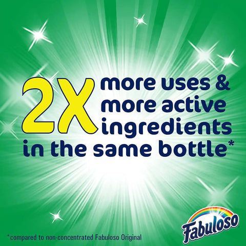 Fabuloso Multi-Purpose Cleaner and Floor Cleaner, 2X Concentrated Formula, Long-Lasting Freshness, Spring Fresh Scent, 56 oz (Pack of 2)