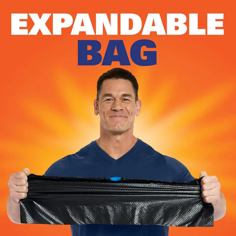 Hefty Ultra Strong 30 Gal Large Trash Bags, Black, Fabuloso Lavender, 50ct | 30G Large Black Trash Bags with Drawstrings, Resists Leaks, Punctures, Tears, Continuous Odor Control, Multipurpose Uses