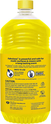 Fabuloso Multi-Purpose Cleaner 2X Concentrated, Refreshing Lemon- 56 fl oz(Pack of 6)