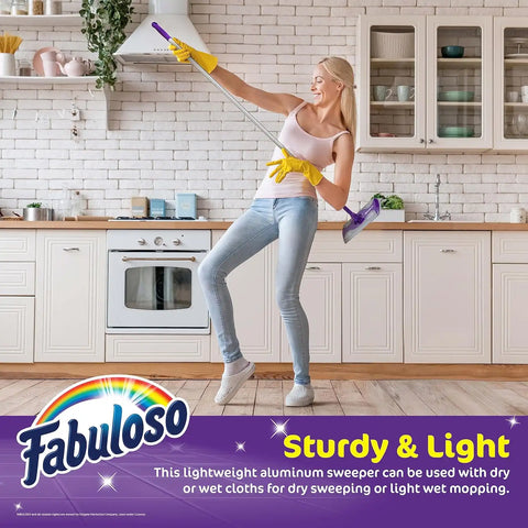 Fabuloso 2-in-1 Dry and Wet Sweeper, 12 Pads Included